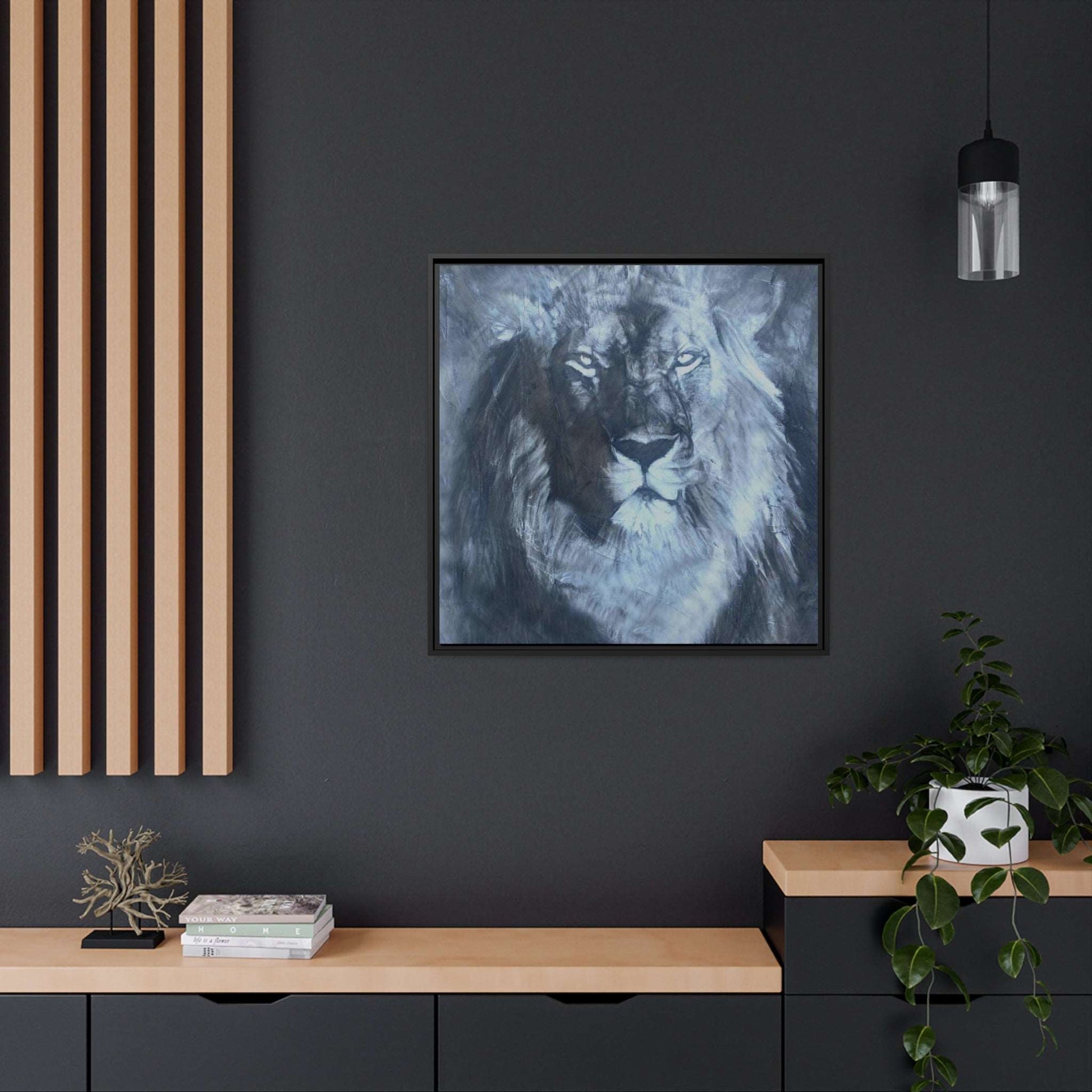 The Lion by The Baroque Knight fine art framed print