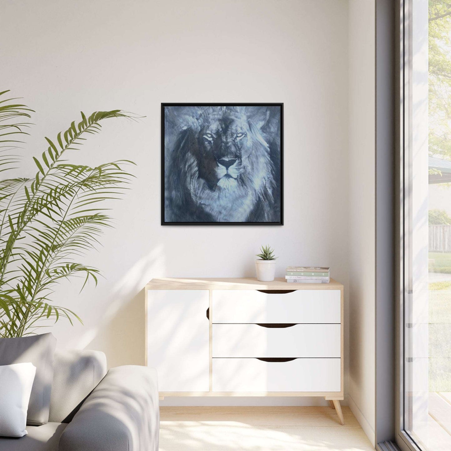 The Lion by The Baroque Knight fine art framed print