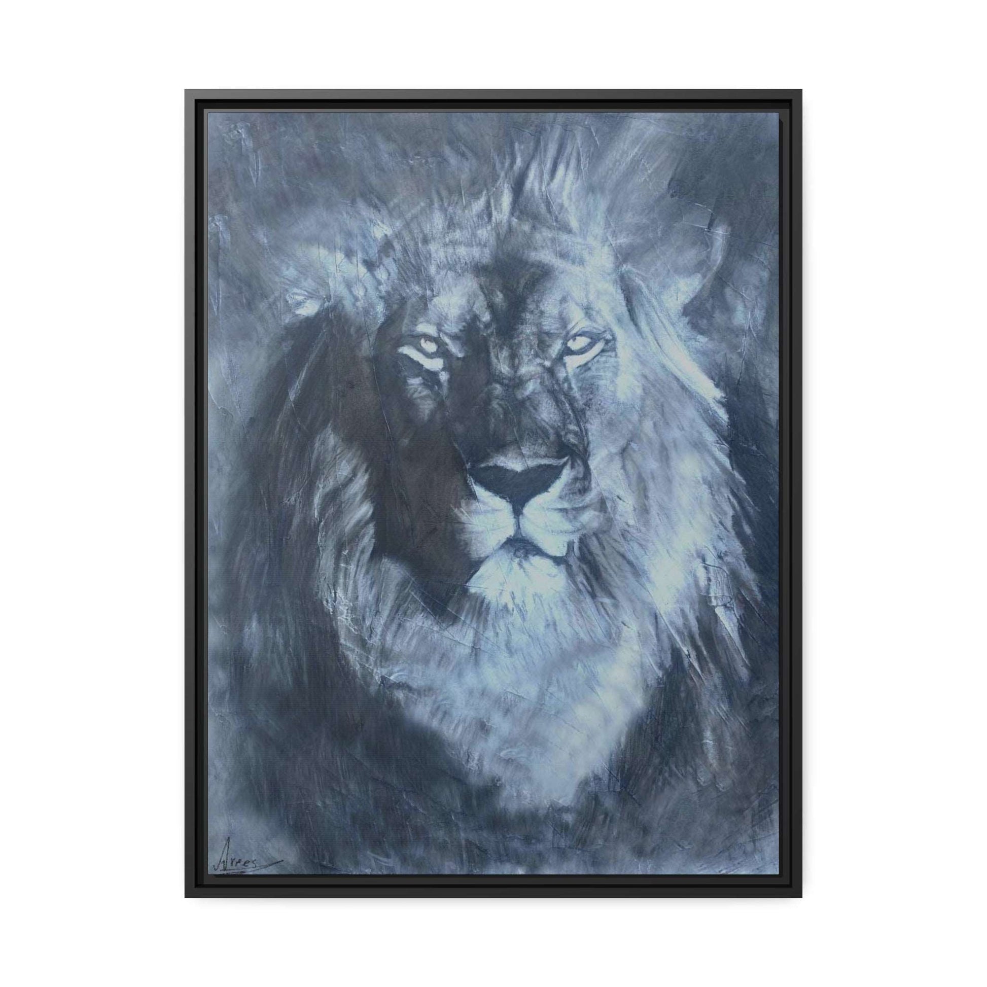 The Lion by The Baroque Knight fine art framed print