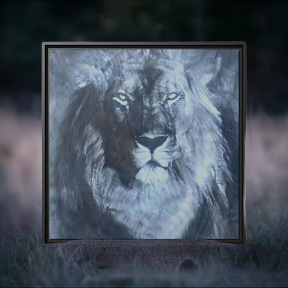 The Lion by The Baroque Knight fine art framed print